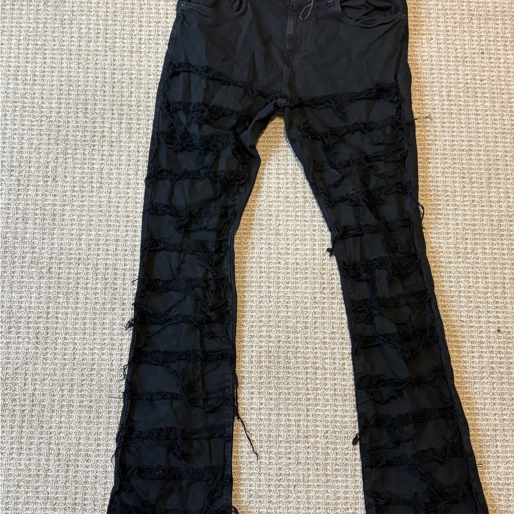 Stylish Black Distressed Women Jeans